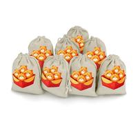 Kitten Nuggets Food Pun Cat 8 Pcs Drawstring Pouches Cute Jewelry Pouches Sachet Bag Gifts Bags for Party Home Supplies