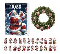 Kitten Ornaments Christmas Calendar - 24 Day Acrylic 2D Cute Decorations,Christmas Cat Pendants - for Holiday Birthday Party Offices Home Room Door Window Tree School Dormitory Apartment