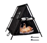 Kitten Outdoor House Insulated Waterproof | Outside Triangular Pet Cat Shelter for Patio Balcony Backyard Garden Park Residential Area Garage Barn