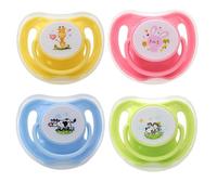 Kitten Pacifier Set - 4 Piece Silicone Chew Pacifier, Teething Aid with Dust Cap, Calming Aid for Development Exercises | Soft Bite Resistant Pet Accessory for Puppies, Kittens
