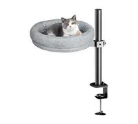 Kitten Perch - Rotating Comfort Hammock, Desktop Rest Spot | Soft Removable Washable Padding Layer, Stable Easy-Mounting Bracket Dormitory Study Nook Studio Reading Corner, Accessory