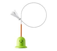 Kitten Play Stick - Hanging hair Lure, Bell Attached Rod, Feline Activity Equipment | Firm Mount Secure Grip Feature, Stimulates Hunting Instinct Movement, Ideal Boredom Relief Or Daily Exercise