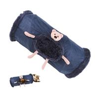 Kitten Play Tunnel - Soft Fleece Tunnel, Big Tunnel Bed for Cats | Indoor Cat Tunnel for Interactive Fun, Peephole Play Tube for Kittens, Rabbit, Ferret Exploration, Cozy Tunnel for Naps and Playtime