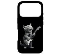 Kitten Playing Guitar Rock and Roll Funny Cat Guitar Music Case for iPhone 17 Pro