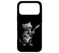 Kitten Playing Guitar Rock and Roll Funny Cat Guitar Music Case for iPhone 17 Pro Max
