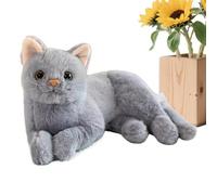 Kitten Plush Stuffed Doll - Therapeutic Sensory Comfort Device, Adorable Feline Style, 150g Lightweight Build, Ergonomic Lying contur System, Durrable Double-Stitched Build - For Office & Dorm