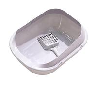 Kitten Potty Toilet Kitty Litter Pan for Small Animals Kittens Easy to Clean gray Grey 36x27x15 cm