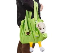 Kitten Pouch Hauler - Modifiable Pliant-Wall Secure Hound Handbag, Creature Porter Wraps, Manual-Void Neck Pocket, Ventilated Net Touring Tote, Mobile Manicure Sleeve | Solid Item Via Trekking Ret