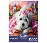 Kitten Reading 1000 Piece Jigsaws for Adults Educational Games Beautiful Home Decoration Art Colorful DIY Craft 38x26cm/1000pcs