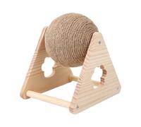 Kitten Scratch Ball - Natural Sisal Pet Toy, Interactive Cats Game | Fun for Kitten Cats, Rabbit and Puppy Indoor Play, Healthy Exercise for the City