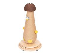 Kitten Scratch Pole - Cute Mushroom Design, Sisal Cat Scratcher With Toy Ball, Sturdy Claw Exercise Post | Pet Furniture For Indoor Cats Playtime Climbing And Healthy Claw Care For Small Cats