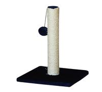 Kitten Scratching Post - 38CM Vertical Cat Scratcher Tower - Compact Sisal Post for Claw Relief & Healthy Play - Sturdy Base for Kittens & Small Cats - Neutral Black/Grey Design for Any Home_Blue