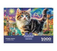 Kitten SplashFormidable 1000-Piece Jigsaw Puzzles for Adults An Odyssey of Impossible, Hard, And Difficult Challenging Puzzle Educational Games - The Ultimate Gift for Dedicated Adult And Teen Puzzle