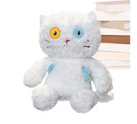 Kitten Stuffed Animals, Plush Cat Toy - Cuddly Stuffed Cat - Head Rotatable Plush Kitten Toy Throw Cushion, Vivid Funny Plush for Home Bedroom Sofa