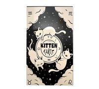 Kitten Tarot Deck, 78 Piece Oracle Cards, English Card Game Set Divination Accessory, Tarot Deck with Cute Design, Fortune Telling Game for Table Play Convenient Reading Sturdy Materials
