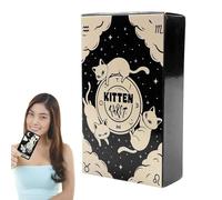 Kitten Tarot Deck, Fortune Telling Cards, Divination Board Game, Party Playing Tarot, English Version Tarot, Standard Tarot Decks, Cute Tarot Card Set, Cat-Themed Tarot Game