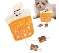 Kitten Teething Toys - Cute Natural Interactive Cat Toy - Cartoon Cat Gebits Chew Toys for Bite | Bite, Movement, Against Boredom, Playing, Suitable For Small, Medium Breed