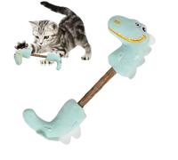 Kitten Teething Toys - Little Dinosaur Kitten Plush Toy | Pet Chew Ball, Interactive Indoor Cat Entertainment, Teething Sticks Bite Resistant for Exercise
