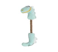 Kitten Teething Toys Little Dinosaur Teaser Wand Plush