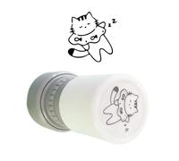 Kitten Themed Stamper Kid Motivational Educational Toy for Card Making Scrapbooking Journal Planner Decoration School