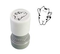 Kitten Themed Stamper Kid Motivational Educational Toy for Card Making Scrapbooking Journal Planner Decoration Animal
