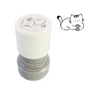 Kitten Themed Stamper Kid Motivational Educational Toy for Card Making Scrapbooking Journal Planner Decoration Simple
