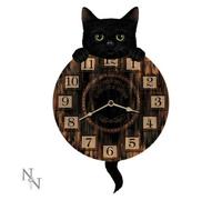 Kitten Tickin' Cat Pendulum Wall Clock - Nemesis Now