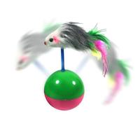Kitten Toy - 5.1 x 10.2 cm, Colourful Bird Flag, Loud Sand Shaker | Home, Bedroom, Living Room, Floor Rollers, Wobble Game, Animal, Mental Stimulation, Healthy Weight Loss, Lus