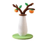 Kitten Toy Scratch Post - Cute Persimmon Tree Cat Scratcher | Engaging Climbing And Scratching Activity With Durable Construction For Indoor Or Outdoor Cats, 22.44x12.99x12.99 inches