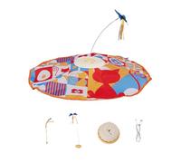 Kitten Toys - Moving Teaser with Wand | Automatic Motion Pet Chasing Toys,for Kitten Medium Large Indoor Home Outdoor Backyard Bedroom Balcony Park Travel Room