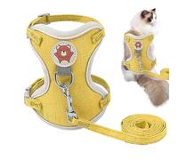Kitten Vest Harness - Kitten Walking Vest | Pull Rope for Dog Vest | Cat Harness and Set | Adjustable Breathable Outdoor Pet Harness