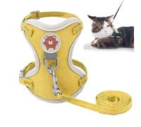 Kitten Vest Harness, Puppy Vest Harness, Pet Harness Vest Rope, Breathable, Adjustable, Fashionable Design Vest Harness for Pets Outdoors, Walking for Puppies, Kittens, Rabbits
