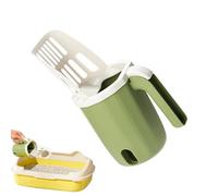 Kitten Waste Scoop - Sturdy PP Material Construction, Built in Storage Rack Included, Sand Filtration Tool | Compact Odor Control Cleaning Aid for Cat