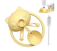 Kitten Water Bottle Basin Stand | Anti-Slip Base Suction Cup Portable | Portable Kitten Waterer Station | for Living Room Balcony Car Ride Park Outing, Cat Dog Other Animals