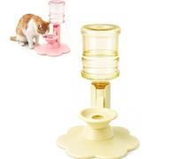 Kitten Water Dispenser Stand Automatic Refill Bowl，Yellow | Elevated drinking tray offers easy access for pets while the wide footprint stays steady across tile wood and indoor floors.