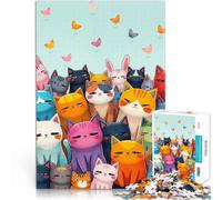 Kitten ZoneJigsaws 1000 Pieces for Adults Help the brain exercise addictive toys to cultivate patience Secret Santa Gifts 38x26cm