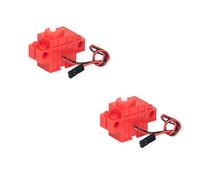 KittenBot GeekServo 9G Programmable Servo & Motor - Compatible with Micro:bit/Arduino and Building Blocks Support Kittenblock and Makecode - Grey (Servo) / Red (Motor) (Red Motor (2pcs))