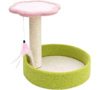 Kittens Activity Tower Cat Tree, Kitten Scratching Post with Natural Sisal Rope for Indoor Cats Claw Scratcher (Color : B)