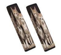 Kittens Family Cats Car Seat Belt Cover Soft Comfortable Shoulder Seatbelt Pads Cover Seat Belt Pad for Suitable for Car Interior Accessorie