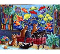 Kittens Fishing Jigsaw Puzzle 550 Piece by Vermont Christmas Company - Puzzles for Adults & Family Time - Durable Board & Precision Cutting