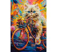 Kitten's Floral Ride