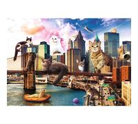 TREFL 1000 PIECE FUNNY CITIES CATS IN NEW YORK JIGSAW PUZZLE