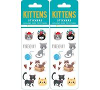 Kittens Sticker Set (6 Different Sheets of Stickers!), 2 1/2 x 7 1/8 (Pack of 2)