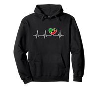 Kittitian and Nevisian Flag with Heart Saint Kitts and Nevis Pullover Hoodie