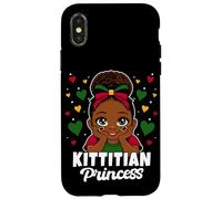 Kittitian Princess Girl Roots Cute St Kitts Flag Heritage Case for iPhone X/XS