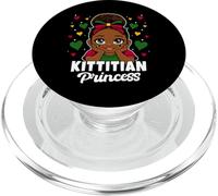 Kittitian Princess Girl Roots Cute St Kitts Flag Heritage PopSockets PopGrip for MagSafe