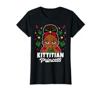 Kittitian Princess Girl Roots Cute St Kitts Flag Heritage T-Shirt