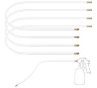 Kittmip 4 Pcs 20.87'' Spray Can Nozzle Extension Hose 8 mm Undercoating Spray Gun Hose Flexible PVC Hose for Vehicles Cars Trucks Undercoating Spray