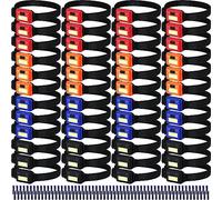 Kittmip 48 Pack LED Headlamp Flashlight Bright Waterproof Head Lamp Torch Cob Flood Head Light Bulk 800 lumens with 3 Modes 144 AAA Batteries for Adult Kids Running Camping Night Survival, 4 Colors