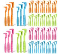 Kittmip 72 Pcs Tick Remover, Tick Removal Tool, 3 Sizes Safe Dog Tick Remover Flea and Tick Remover for Humans Home Small Large Pet Cat Dog, Removes Entire Head Body, 4 Colors